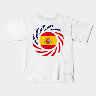 Spanish American Multinational Patriot Flag Series Kids T-Shirt